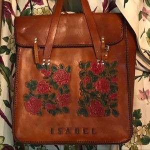 Boho Satchel Isabel Tooled Leather Luggage